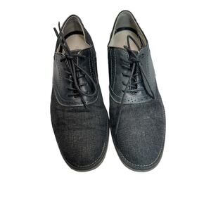G.H.Bass & Co Denim fabric and leather Bass-Eli men shoes size‎ 10M
